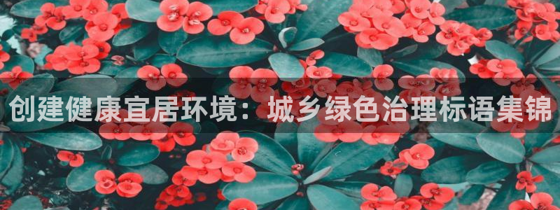 凯发国际官方网站|创建健康宜居环境：城乡