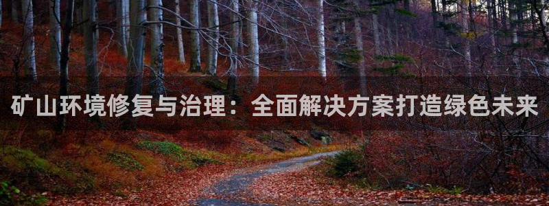 凯发k8国际(中国)官方网站·一触即发|矿山环境修复与治理：全面解决方案打造绿色