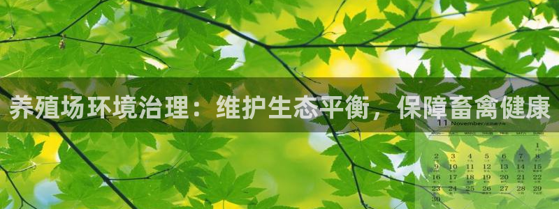 凯发官网入口首页|养殖场环境治理：维护生态平衡，保障畜禽健康